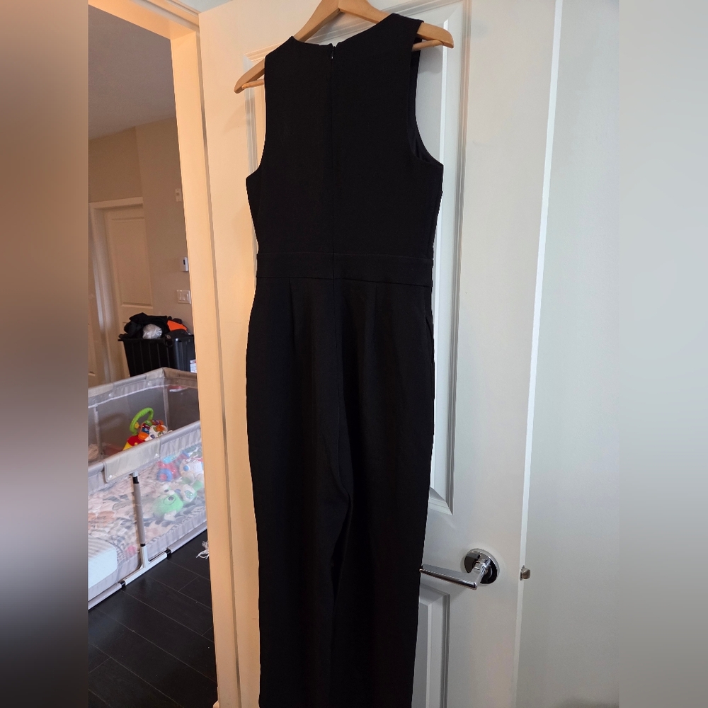 Elegant Black Sleeveless Jumpsuit Express - Picture 4 of 10